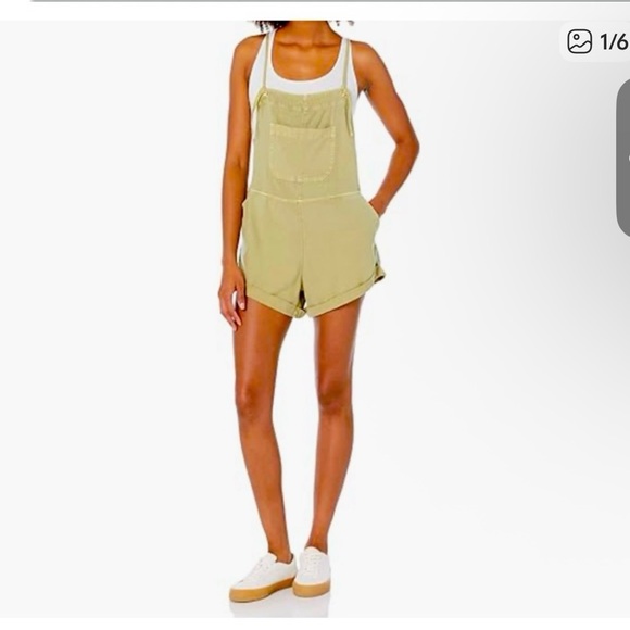 Billabong Olive Green Overalls - Picture 2 of 5